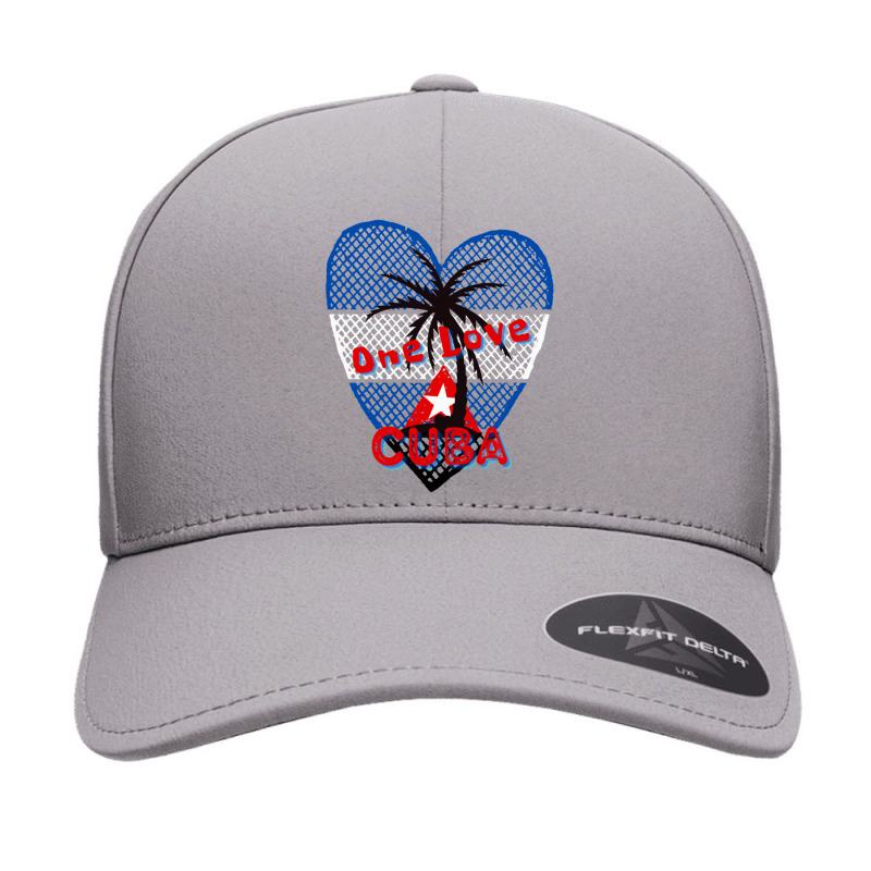 Cuba One Love Distressed Cuban Flag Cuba Pride I Love Cuba Seamless Cap | Artistshot