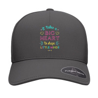 It Takes A Big Heart To Shape Little Minds Teacher Seamless Cap | Artistshot