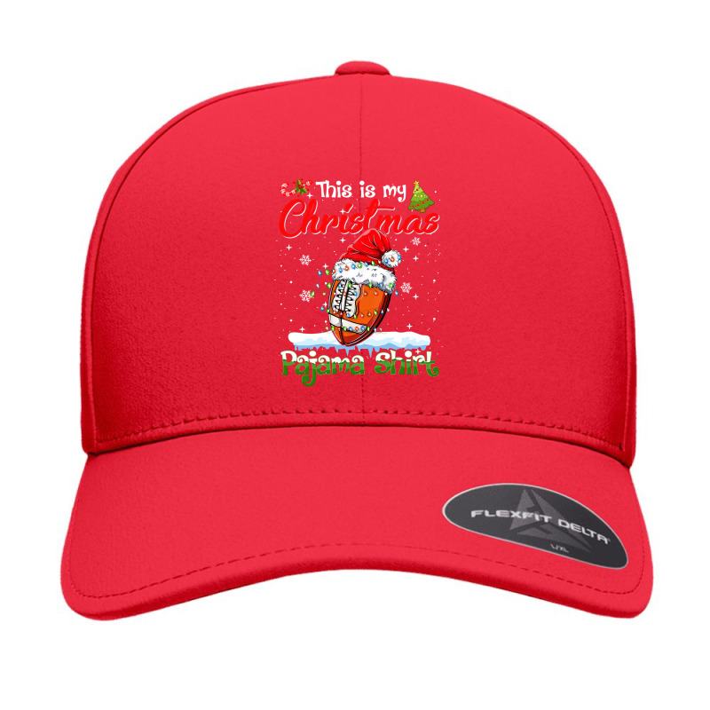 Football This Is My Christmas Football Pajama Xmas Mens Boys Kids 392 Seamless Cap by pester | Artistshot