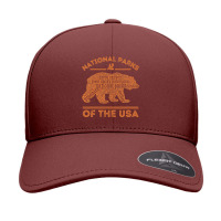 National Parks Bear Hiking Travel Camping Outdoors Retro Usa Seamless Cap | Artistshot