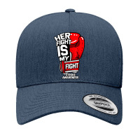 Her Fight Is My Fight Stroke Ischemic Paralysis Red Gloves T Shirt Yupoong Trucker Cap | Artistshot