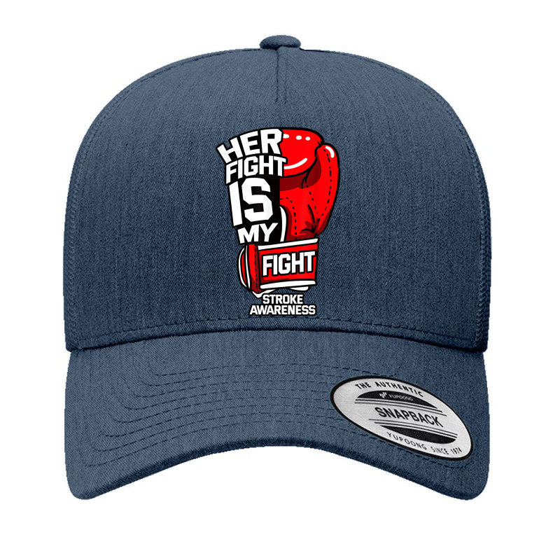 Her Fight Is My Fight Stroke Ischemic Paralysis Red Gloves T Shirt Yupoong Trucker Cap by puetzee | Artistshot