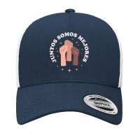 Juntos Somos Mejores   Bilingual Spanish Teacher Melanin T Shirt Yupoong Trucker Cap | Artistshot