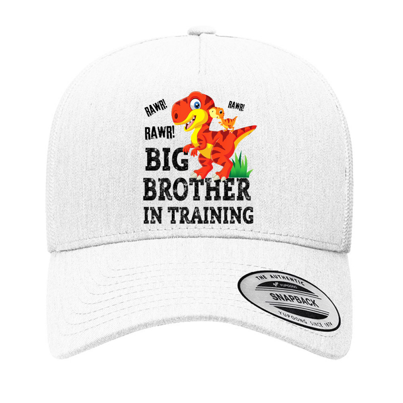 Kids Big Brother In Training Dinosaur T Rex Rawr Announcement Yupoong Trucker Cap | Artistshot