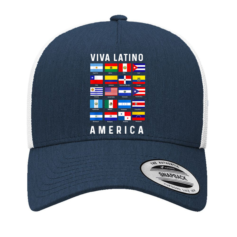 All Latin American Flags Countries Viva Latino America Tee T Shirt Yupoong Trucker Cap by patutowtbanaspch | Artistshot