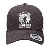 Retro Bigfoot Im Not Lost Im Playing Hide & Seek Sasquatch Yupoong Trucker Cap | Artistshot