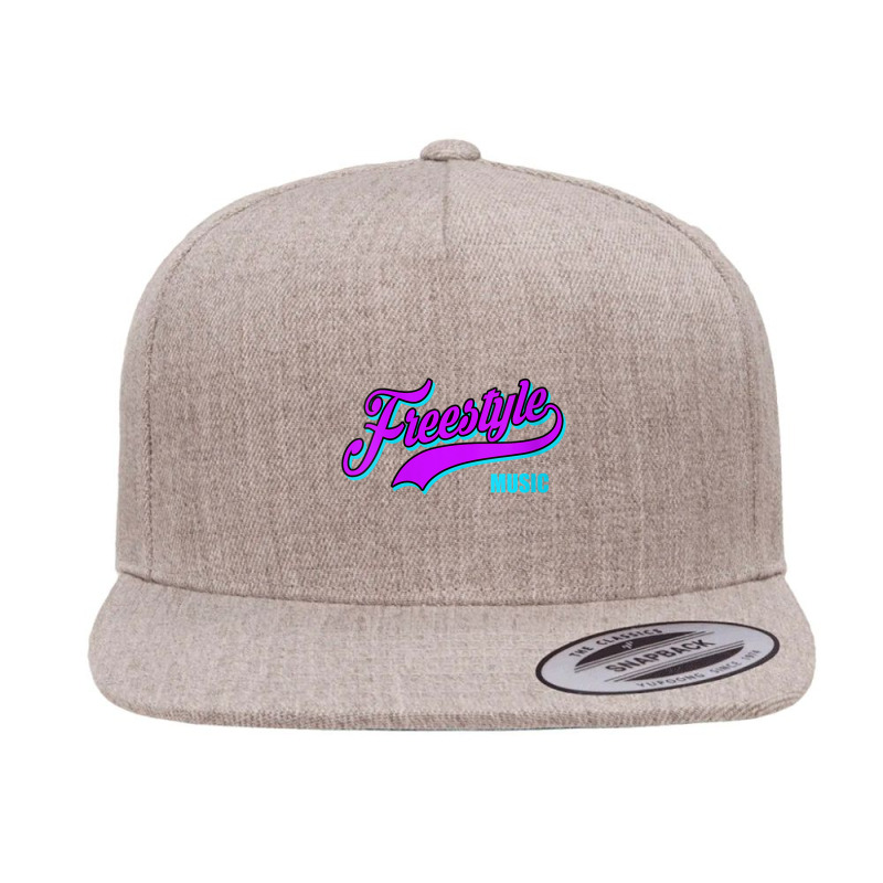 Womens Freestyle Music Retro Script Lettering Love The 80s Gifts Men 5 panel snapback cap by FrederickDesign | Artistshot