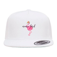 Flower Pink Mama Bird Momma Flamingo Summer Sea 2019 Floral 5 Panel Snapback Cap | Artistshot