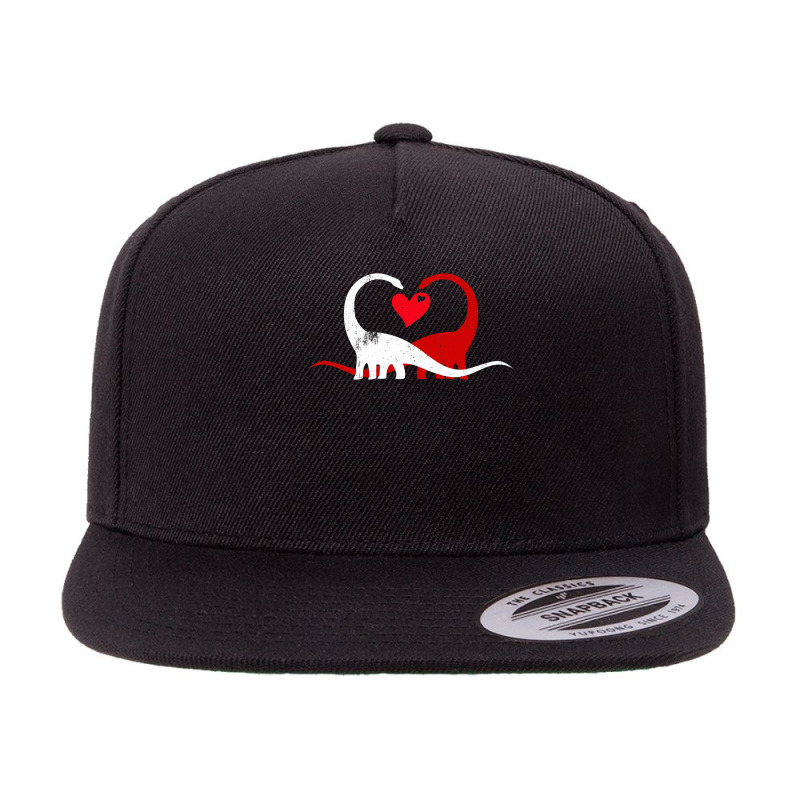 I Steal Hearts Tshirt Valentines Day Dinosaur Boys Kid (11) 5 Panel Snapback Cap | Artistshot