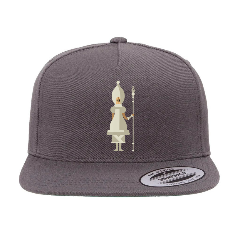 Chess Pieces White Bishop Children Board Game Set 5 Panel Snapback Cap | Artistshot