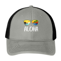 Aloha Hawaii Hawaiian Island Sunglasses Palm Trees Beach T Shirt Pa Trucker Cap | Artistshot