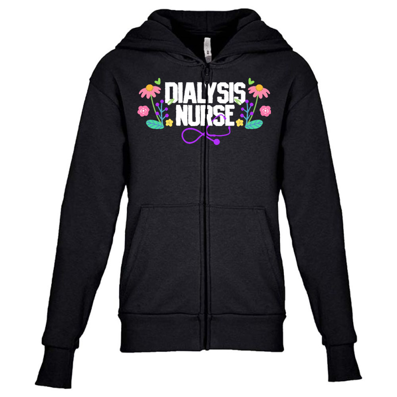 Dialysis Nurse T  Shirt Dialysis Nurse Nephrology Nurse 3 Youth Zipper Hoodie by agealthough | Artistshot