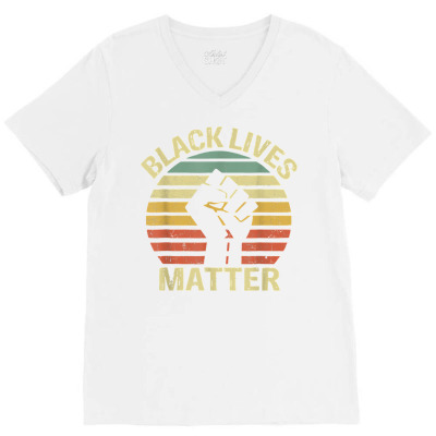 Hand In Black History Month Black Lives Matter Juneteenth T Shirt V-neck Tee Designed By Nguyethong