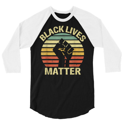 Hand In Black History Month Black Lives Matter Juneteenth T Shirt 3/4 Sleeve Shirt Designed By Nguyethong