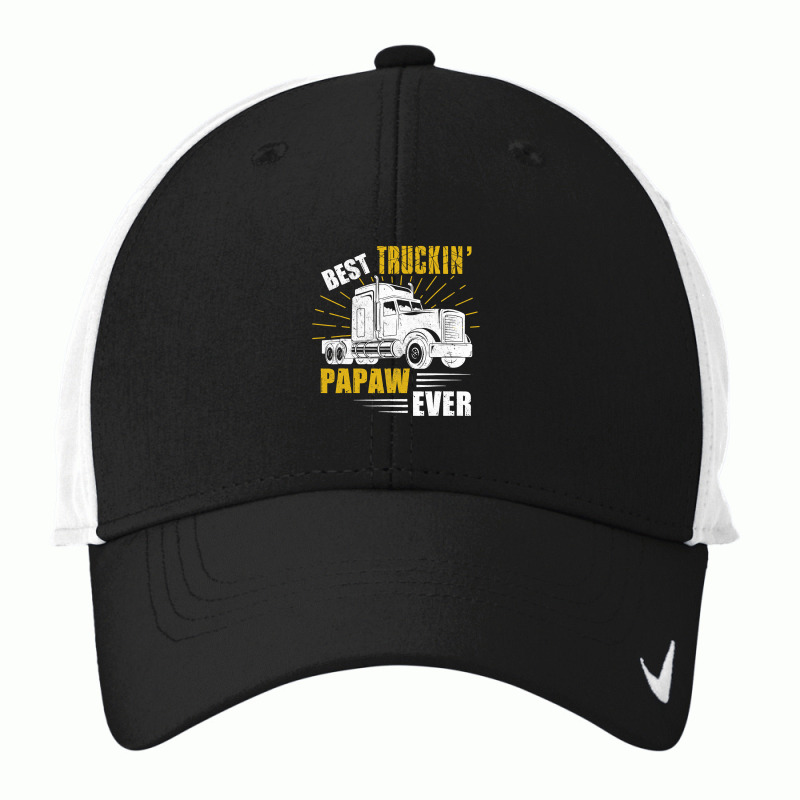 Best Truckin' Papaw Ever Tee Trucker Gift Fathers Day Nike Dri-FIT Cap by Binhthai9809 | Artistshot