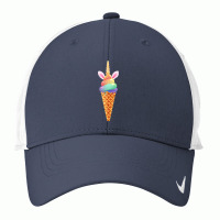 Rainbow Unicorn Ice Cream Cone T  Shirt Rainbow Unicorn Ice Cream Cone Nike Dri-fit Cap | Artistshot