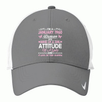 Birthday 61 Years Born In January 1960 T  Shirt I'm A January Woman 19 Nike Dri-fit Cap | Artistshot