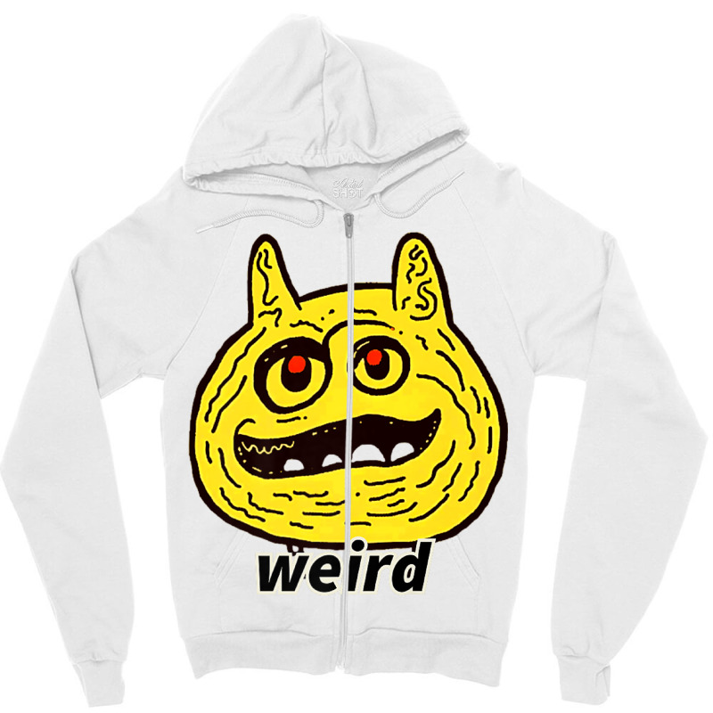 The Word Weird Zipper Hoodie by Rebecca Mitchell | Artistshot