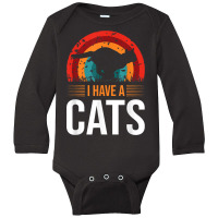 I Have A Cat Long Sleeve Baby Bodysuit | Artistshot