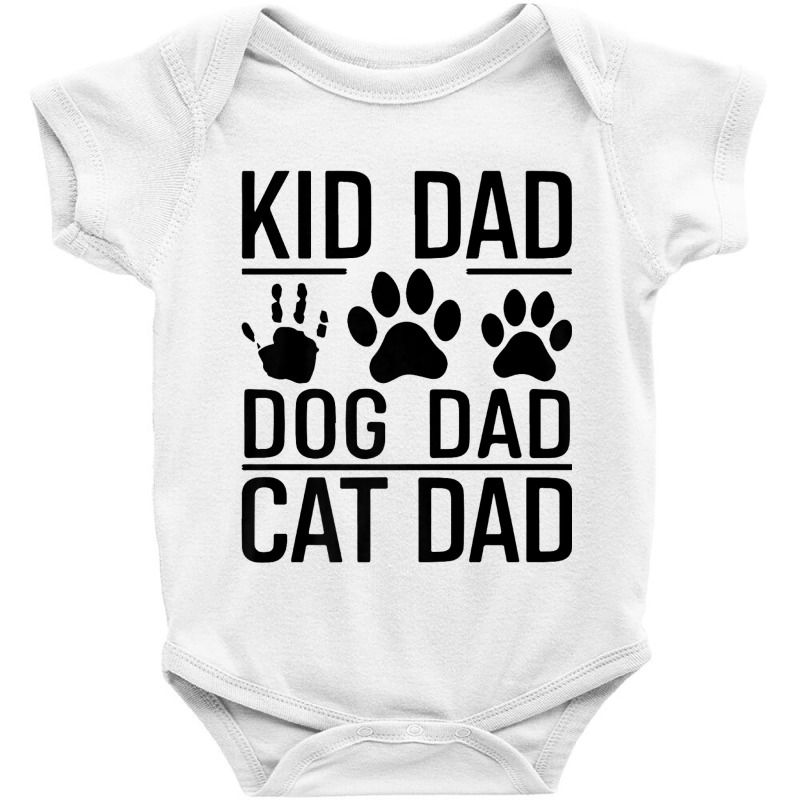 Funny Kid Dog Cat Dad Baby Bodysuit by Kasey | Artistshot