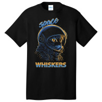 Space Kitty Whiskers Basic T-shirt | Artistshot