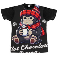 Gorilla Hot Choco Christmas 2024 Graphic T-shirt | Artistshot