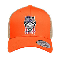 Patriotic Dirt Track, Motocross Stock Car Racing Retro Trucker Cap | Artistshot