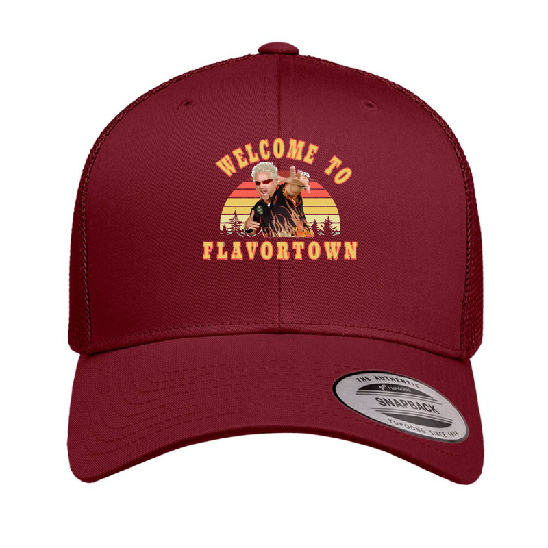 New Guy Fieri Fans Flavortown Classic Retro Trucker Cap | Artistshot