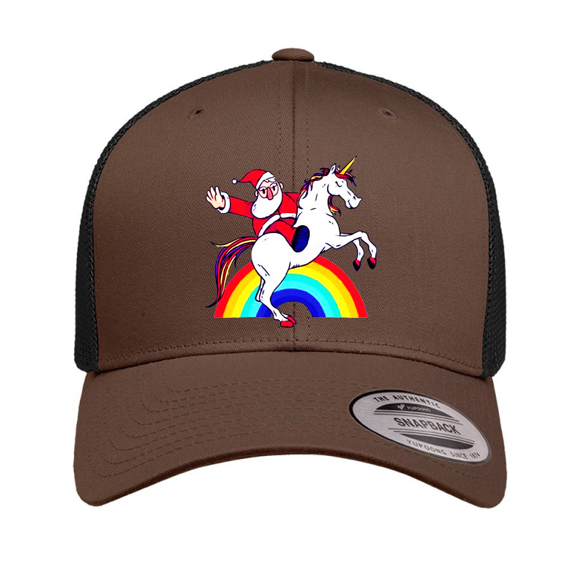 Santa Unicorn Retro Trucker Cap by cm-arts | Artistshot