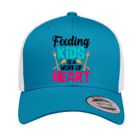 Feeding Kids Cute Lunch Ladies Back To School Novelty Retro Trucker Cap | Artistshot