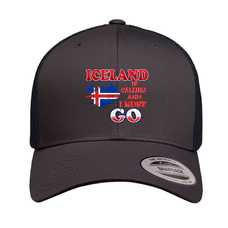 Iceland Is Calling And I Must Go Retro Trucker Cap by Quick Scully | Artistshot