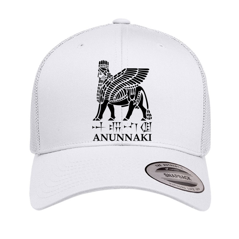 Anunnaki, Lamassu, Cuneiform Text, (blackwhite) Retro Trucker Cap by cm-arts | Artistshot