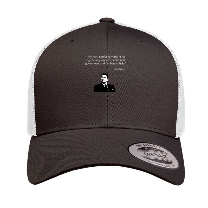 Ronald Reagan Government Quote Retro Trucker Cap by cm-arts | Artistshot