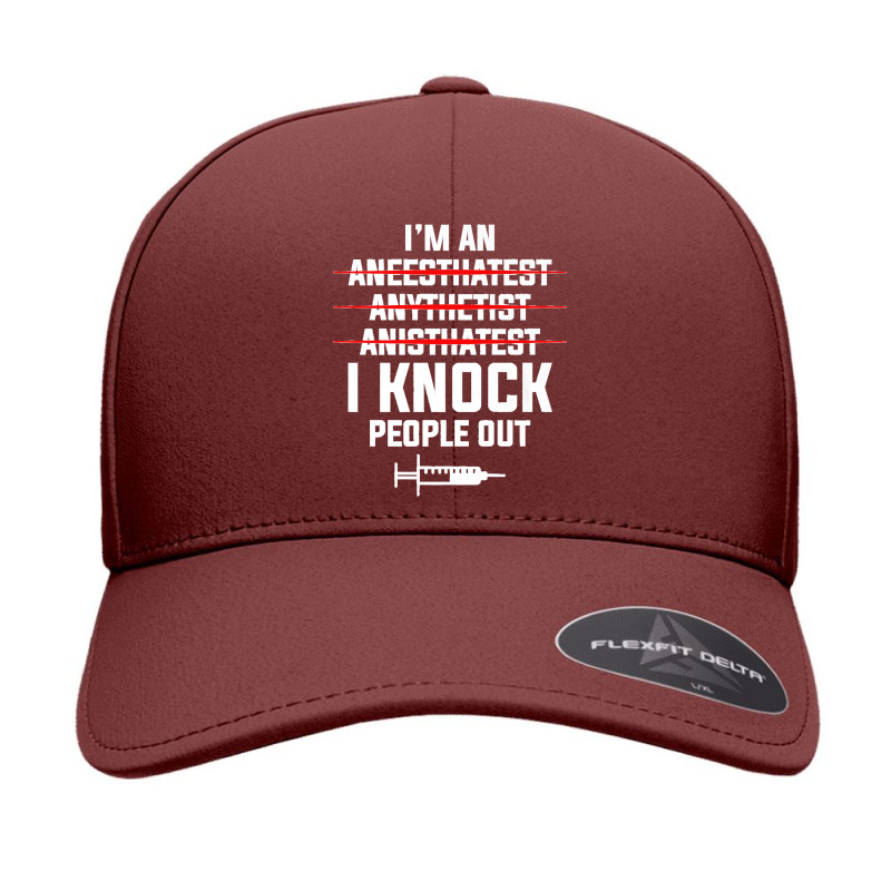 I'm An I Knock People Out For An Anesthesiologist Premium Seamless Cap | Artistshot