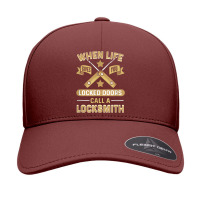 When Life Gives You Locked Doors Call A Locksmith Seamless Cap | Artistshot