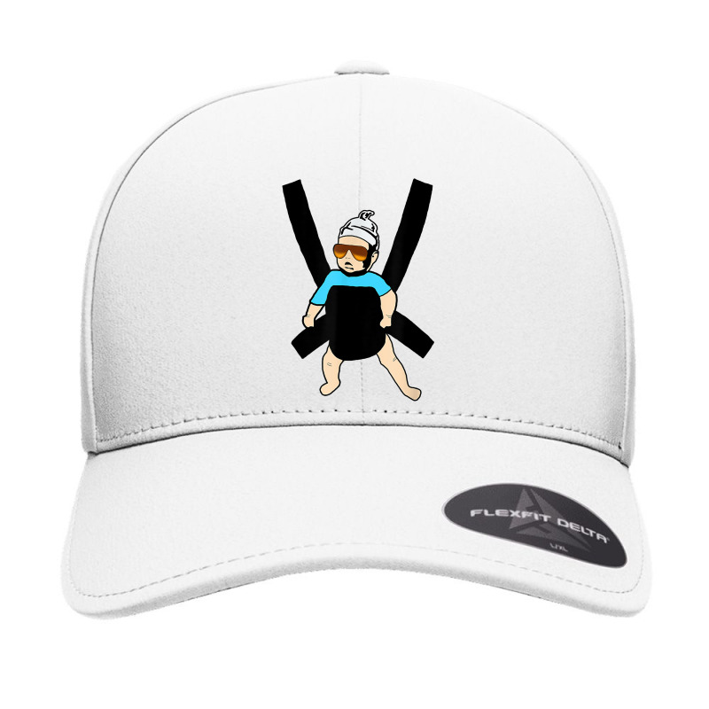 Carlos   Hangover Baby With Sunglasses In A Strap T Shirt Seamless Cap | Artistshot