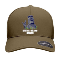 Easter Island Rocks Moai Statue Rapa Nui Rock Music Seamless Cap | Artistshot