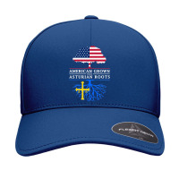 Asturias American Flag Family Reunion Long Sleeve Seamless Cap | Artistshot