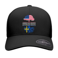 Asturias American Flag Family Reunion Long Sleeve Seamless Cap | Artistshot