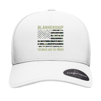 Blankenship Last Name Surname Camouflage American Flag Seamless Cap | Artistshot