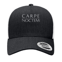 Latin Quote Carpe Noctem Seize The Night Yupoong Trucker Cap | Artistshot