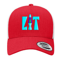 Lit Lava Lamp Drippy Retro 80's 90's Graffiti Yupoong Trucker Cap | Artistshot