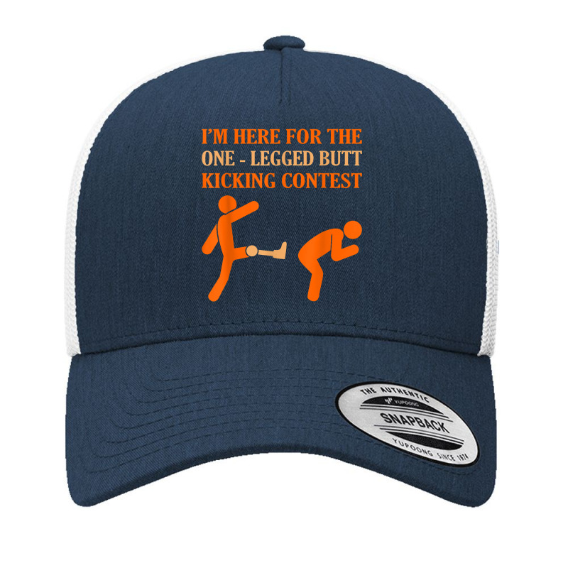 One Legged Contest Funny Amputee Prosthetic Surgery Graphic T Shirt Yupoong Trucker Cap by cm-arts | Artistshot