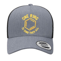 Funny Chemistry, Benzene Ring, One Ring To Bind Them All T Shirt Yupoong Trucker Cap | Artistshot