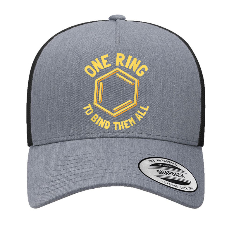 Funny Chemistry, Benzene Ring, One Ring To Bind Them All T Shirt Yupoong Trucker Cap by cm-arts | Artistshot