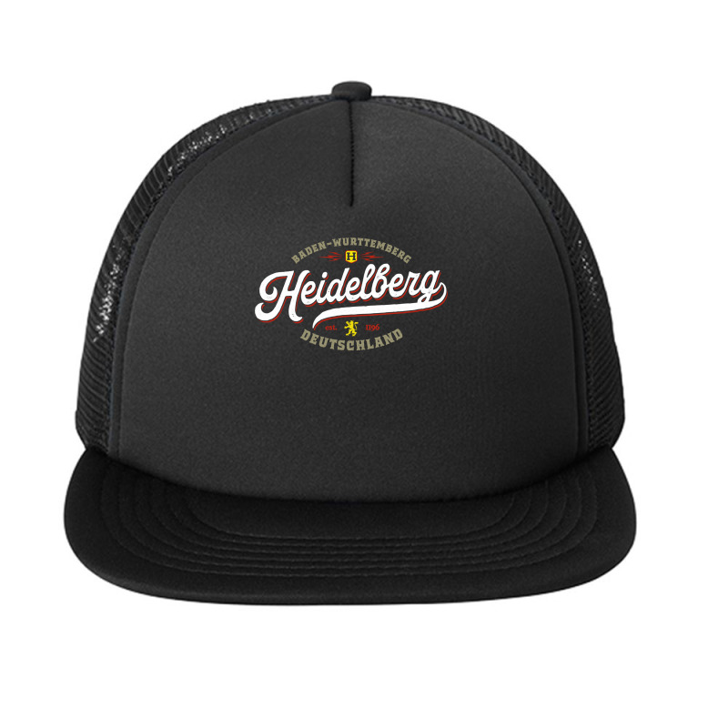 Heidelberg Germany   Vintage Souvenir Travel Heidelberg Long Sleeve T Foam Snapback Hat | Artistshot