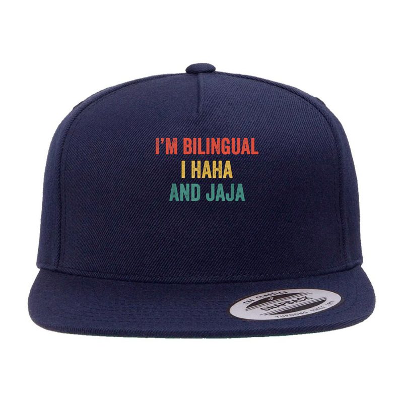 Im Bilingual I Haha And Jaja Funny Spanish Spanglish Teacher T Shirt 5 panel snapback cap by tuckeynkriccijea | Artistshot