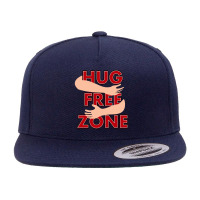 Hug Free Zone   Social Distancing Funny 5 Panel Snapback Cap | Artistshot