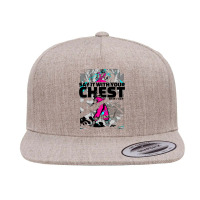 Say It With Your Chest 5 Panel Snapback Cap | Artistshot