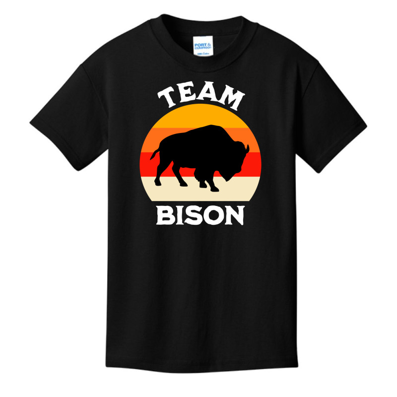 Plains Bison Team Bison Basic Youth T-shirt by Kasey | Artistshot